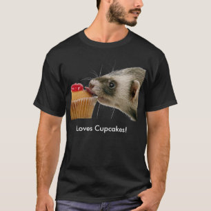 Camiseta Ferret Love Cupcakes