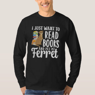 Camiseta Ferret Mãe Lê Livros