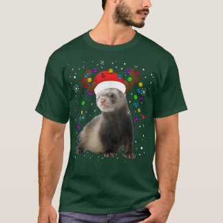 Camiseta Ferret Natal Light Xmas
