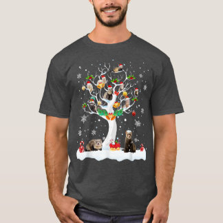 Camiseta Ferret Natal No Winter Tree Ferret Lover Pajam