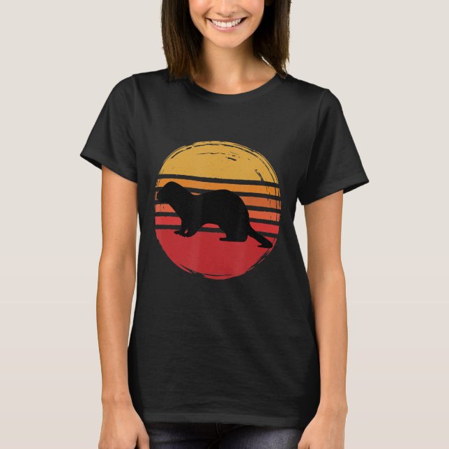 Camiseta Ferret Retro Sunset (Frente)