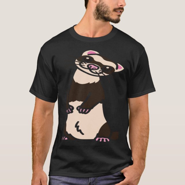 Camiseta Ferret Whisperer European Polecat Wildlife Animal  (Frente)