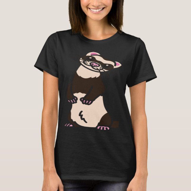Camiseta Ferret Whisperer European Polecat Wildlife Animal  (Frente)