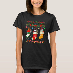 Camiseta Ferret Xmas Meias Ferret Natal Família Pajama