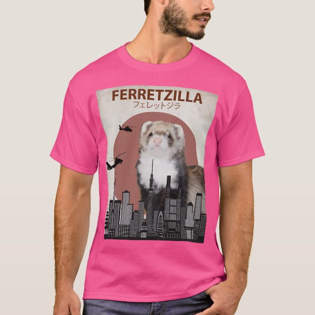 Camiseta Ferretzilla - Monstro Ferreto Engraçado (Frente)