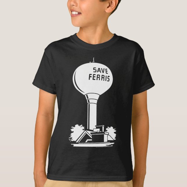 Camiseta Ferris Bueller's Day Off Save Ferris Watertower (Frente)