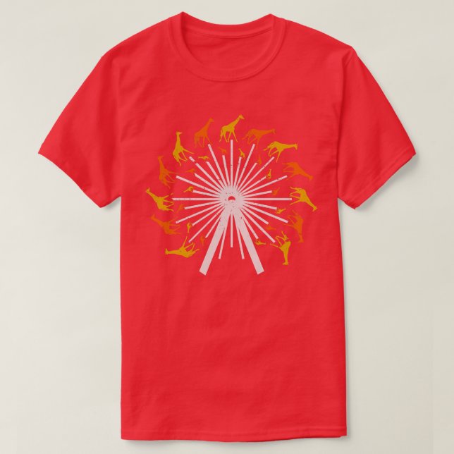 Camiseta Ferris Wheel Giraffe (Frente do Design)