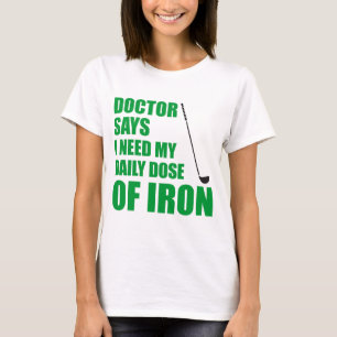 Camiseta Ferro do doutor Dizer Diariamente Dose