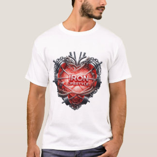 Camiseta Ferro Estilo de Vida Gym Coração - Construção de P