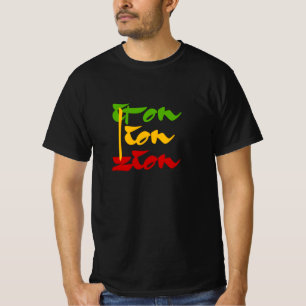 Camiseta Ferro Leão Zion Rasta Cores Reggae T-Shirt