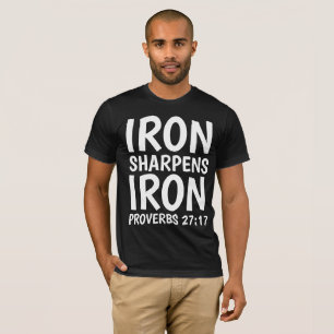 Camiseta FERRO SHARPENS FERRO PERVÉRBIOS 27:17 t-Shirts