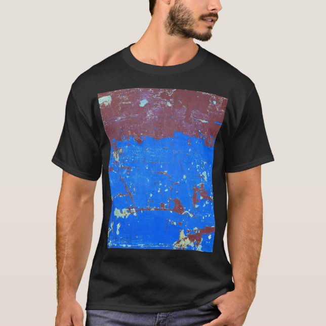 Camiseta Ferrugem de aço colorida: textura de abstrato (Frente)