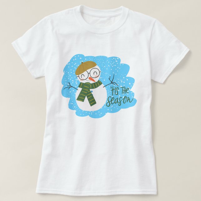 Camiseta FESFoliday Snowman (Frente do Design)