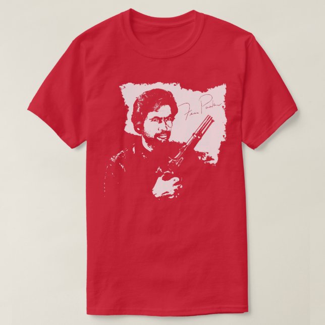 Camiseta Fess Parker como Davy Crockett ou Daniel Boone (Frente do Design)