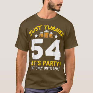 Camiseta Festa 54 Até às 21:00 Engraçado 54ª Cerveja de Ani