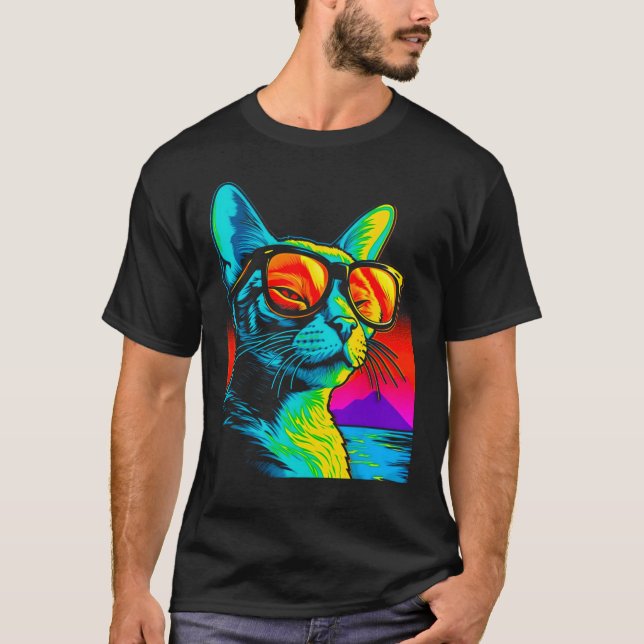 Camiseta Festa Abyssinian Cat Summer (Frente)