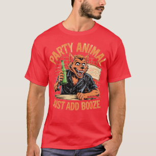 Camiseta Festa Animal Apenas Adicione Booze