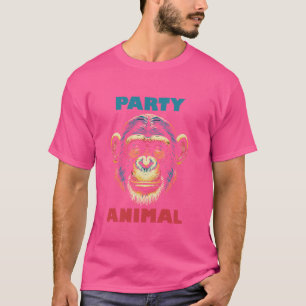 Camiseta Festa Animal Chimpanzé Macaco Ape Gorilla Orangut