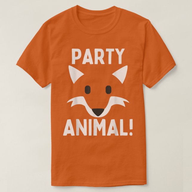 Camiseta Festa Animal Para Meninos Amantes Raparigas Aniver (Frente do Design)