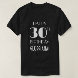 Camiseta Festa aniversário de 30 anos - Arte Deco Inspira C