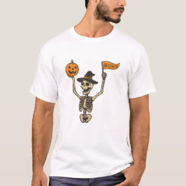Camiseta Festa Assustadora de Esqueleto