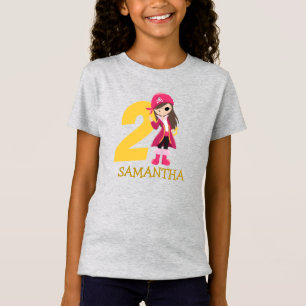 Camiseta Festa Branca de Aniversário Festa Pirata Nome do s