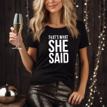 Camiseta Festa Bridal Engraçada Personalizada<br><div class="desc">Trendy e design de festa de noiva divertida. Personalize as costas com o texto de sua escolha.</div>