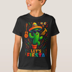 Camiseta Festa cinco de maio mexicana cacto engraçada vamos