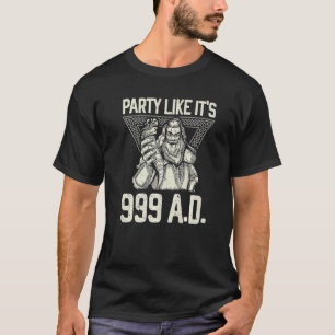 Camiseta Festa como 999 A D Viking Valkyrie Ax