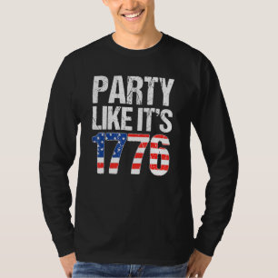Camiseta Festa Como É 1776 4º De Julho De Bandeira American