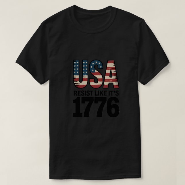 Camiseta Festa como os EUA É 1776 Design engraçado (Frente do Design)