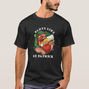 Camiseta Festa Como Ruas, Patrick Funny Irish Bebendo Beer