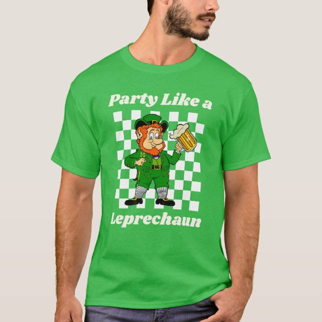 Camiseta Festa como um Leprechaun (Frente)