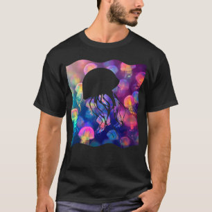 Camiseta Festa como uma Silhouette de Água-Viva Personaliza