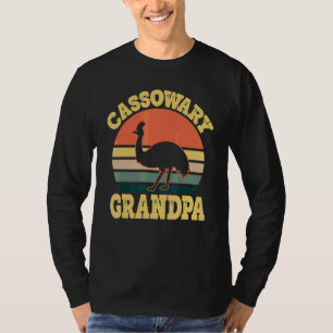 Camiseta Festa da Família Cassowary Bonito Avô Cassowary Ma