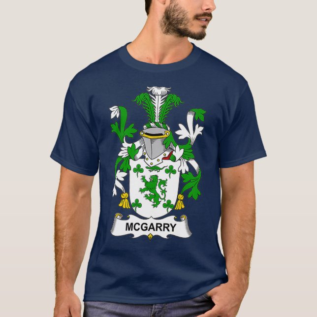 Camiseta Festa da Família de Casaco de Armas McGarry (Frente)