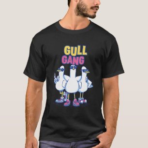 Camiseta Festa da Gaivota Gangue da Gaivota Tábua de Ave Ma