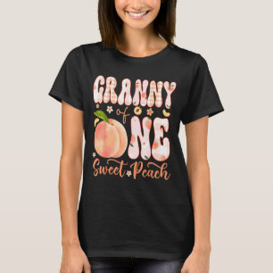 Camiseta Festa de 1º aniversário da menina com uma avó de p