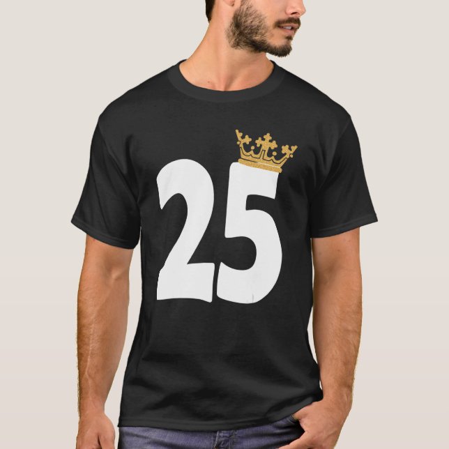 Camiseta Festa de 25 de Aniversário de 25 Anos (Frente)