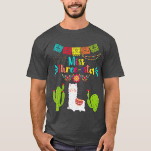 Camiseta Festa de 3 anos da Menina FiestahreeEsta Girl Aniv