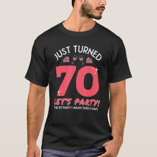 Camiseta Festa De 70 Vezes Faça Uma 70 Engraçada No Anivers