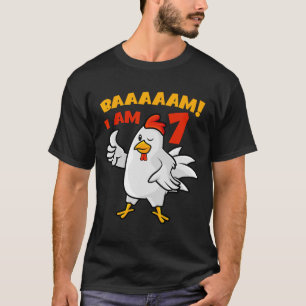 Camiseta Festa de 7 anos da galinha Fazenda Frango Quintal