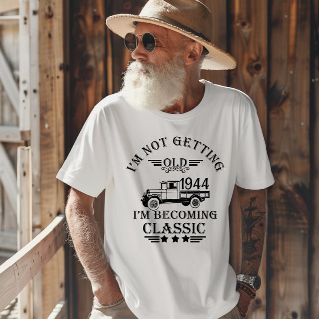 Camiseta Festa de 80 anos personalizada vintage (Criador carregado)