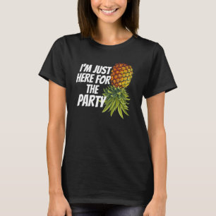 Camiseta Festa de Abacaxi Swinger Engraçada Desembaraçosa d