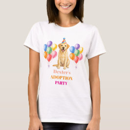 Camiseta Festa de Adoção Dia da Captura Labrador Cão Pet