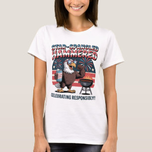 Camiseta Festa de Águia Hammered, com Espingarda Estelar