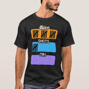 Camiseta Festa de Álcool de Cerveja Bebendo