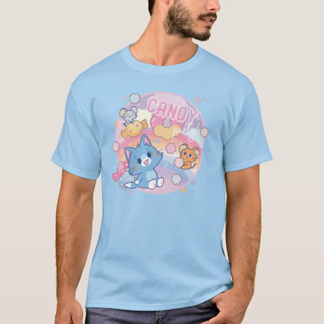 Camiseta Festa de Anime Tom e Jerry Candy (Frente)
