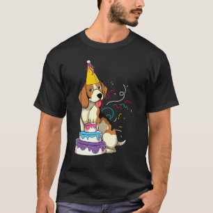 Camiseta Festa de aniversário Animal Dog Pet Owner Beagle