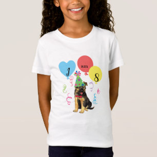 Camiseta Festa de aniversário Balões German shepherd T-Shir